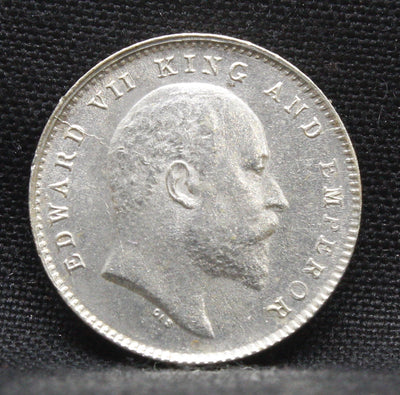 2 Annas 1906 Edward VII Silver coins