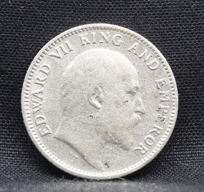 1\4 Rupees 1906 Edward VII Silver coins