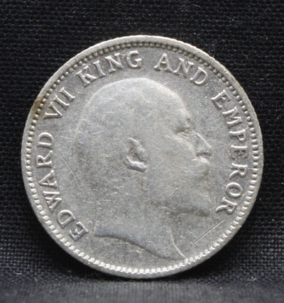 1\4 Rupees 1906 Edward VII Silver coins