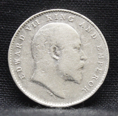 2 Annas 1906 Edward VII Silver coins