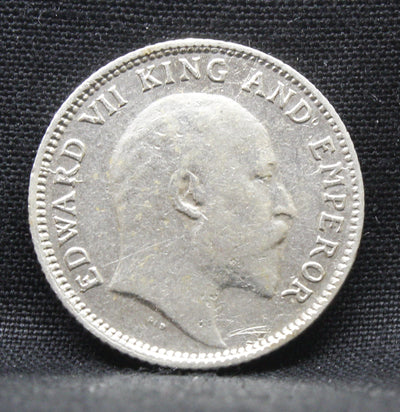 1\4 Rupees 1907 Edward VII Silver coins