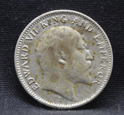 1\4 Rupees 1908 Edward VII Silver coins