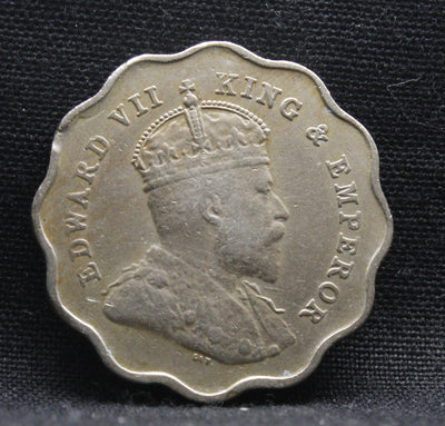 1 Anna 1908 Edward VII Copper-Nickel coins