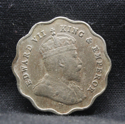 1 Anna 1909 Edward VII Copper-Nickel coins