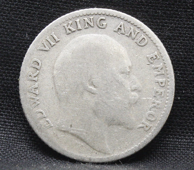 1\4 Rupees 1910 Edward VII Silver coins