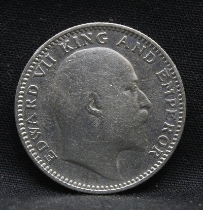 Half Rupee 1910 Edward VII Silver coins