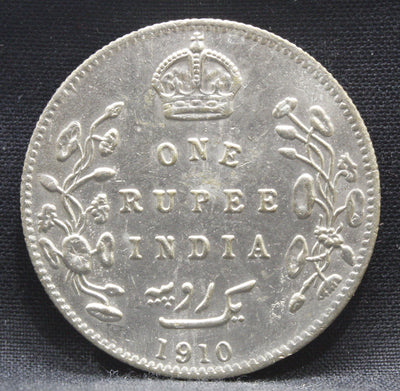 1 Rupee 1910 Edward VII Silver coins