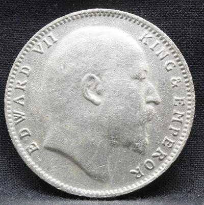 1 Rupee 1910 Edward VII Silver coins