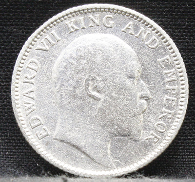 1\4 Rupees 1910 Edward VII Silver coins