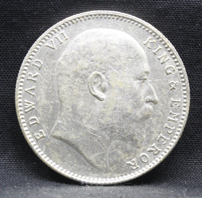 1 Rupee 1910 Edward VII Silver coins