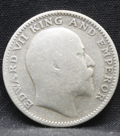 Half Rupee 1910 Edward VII Silver coins