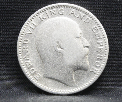 Half Rupee 1910 Edward VII Silver coins