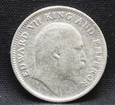 1\4 Rupees 1910 Edward VII Silver coins