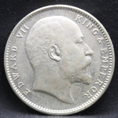 1 Rupee 1910 Edward VII Silver coins