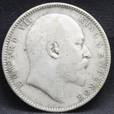 1 Rupee 1910 Edward VII Silver coins