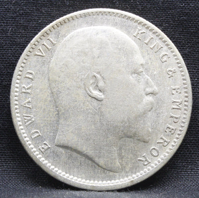 1 Rupee 1910 Edward VII Silver coins