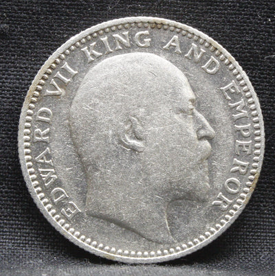 Half Rupee 1910 Edward VII Silver coins