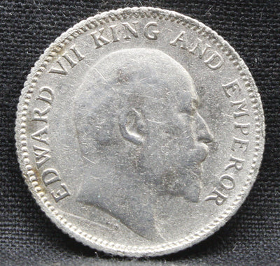 1\4 Rupees 1910 Edward VII Silver coins