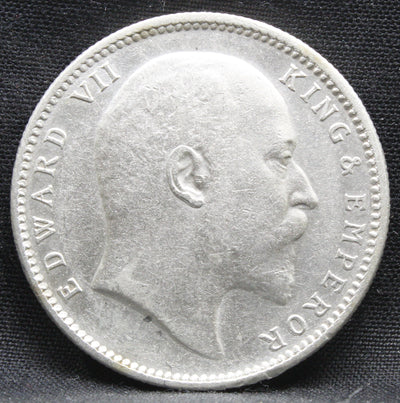 1 Rupee 1910 Edward VII Silver coins