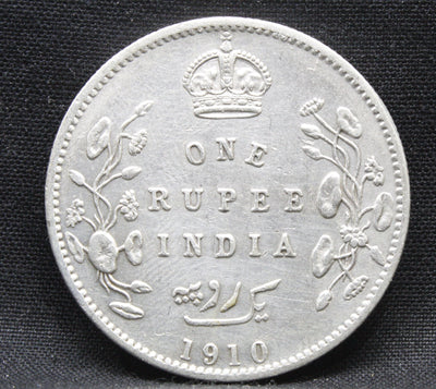 1 Rupee 1910 Edward VII Silver coins