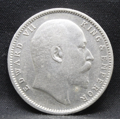 1 Rupee 1910 Edward VII Silver coins