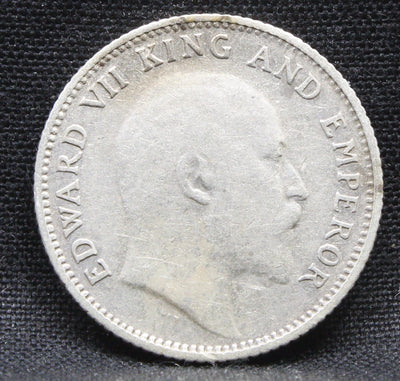 1\4 Rupees 1910 Edward VII Silver coins