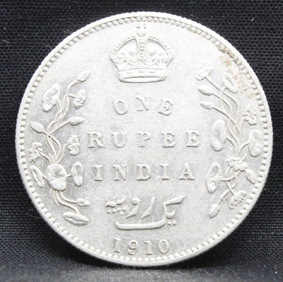 1 Rupee 1910 Edward VII Silver coins