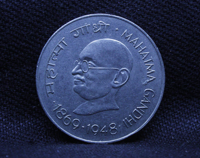 1 RUPEE MAHATMA GANDHI 1869-1948 (CENTENNIAL ISSUE) COIN CALCUTTA