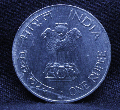 1 RUPEE MAHATMA GANDHI 1869-1948 (CENTENNIAL ISSUE) COIN CALCUTTA