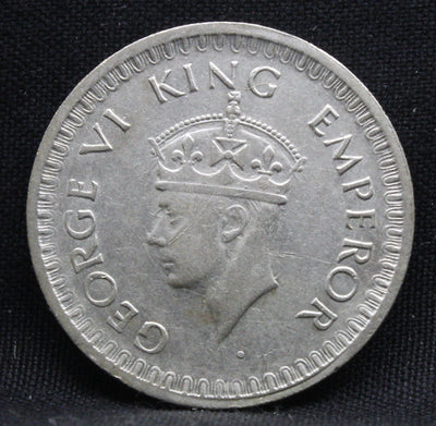 Half Rupee 1944 George VI Silver coins