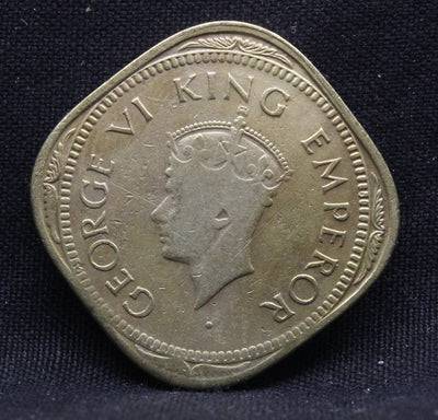 2 Annas 1944 George VI Copper-Nickel coins