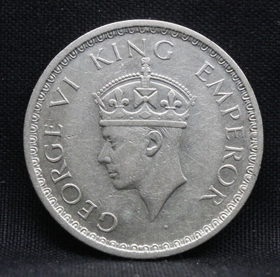 Half Rupee 1944 George VI Silver coins