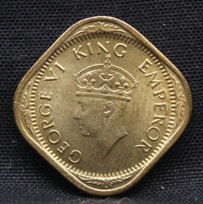 Half Anna 1944 George VI Nickel-Brass coins