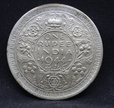 One Rupee 1944 George VI Silver coins