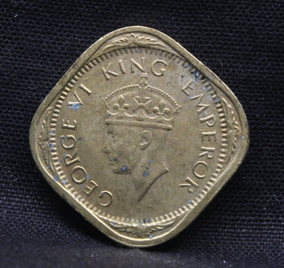 Half Anna 1944 George VI Nickel-Brass coins