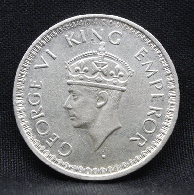 Half Rupee 1944 George VI Silver coins