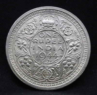 One Rupee 1944 George VI Silver coins