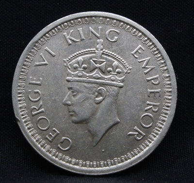 One Rupee 1944 George VI Silver coins