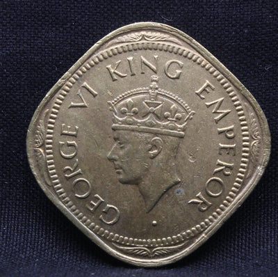 2 Annas 1944 George VI Copper-Nickel coins