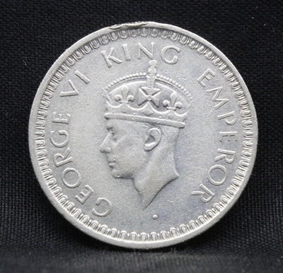 Half Rupee 1945 George VI Silver coins