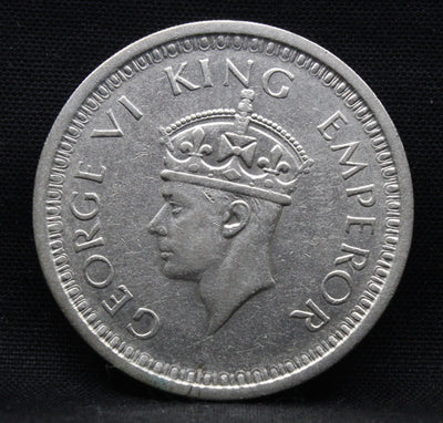 One Rupee 1945 George VI Silver coins