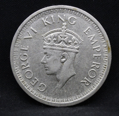 One Rupee 1945 George VI Silver coins