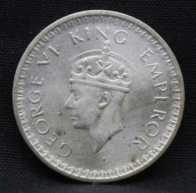 Half Rupee 1945 George VI Silver coins