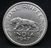 One Rupee 1947 George VI Nickel coins