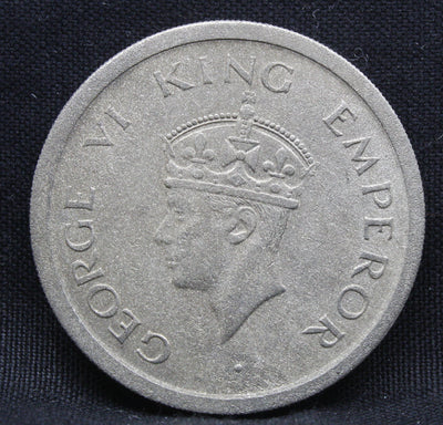 One Rupee 1947 George VI Nickel coins