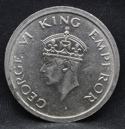 One Rupee 1947 George VI Nickel coins