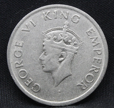 Half Rupee 1947 George VI Nickel coins