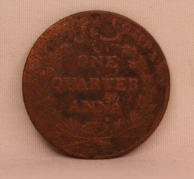 Quarter Anna  East Indian Company 1835 - Closed Loop | Extremly Rare