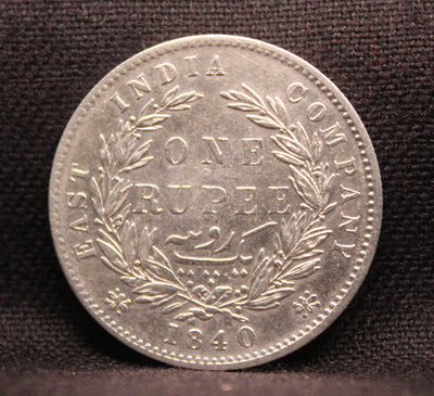 1 Rupee 1840 Victoria Queen Silver coins