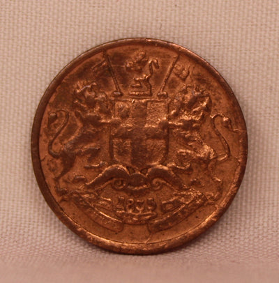 1/12 Anna 1835 East India Company Copper Coins